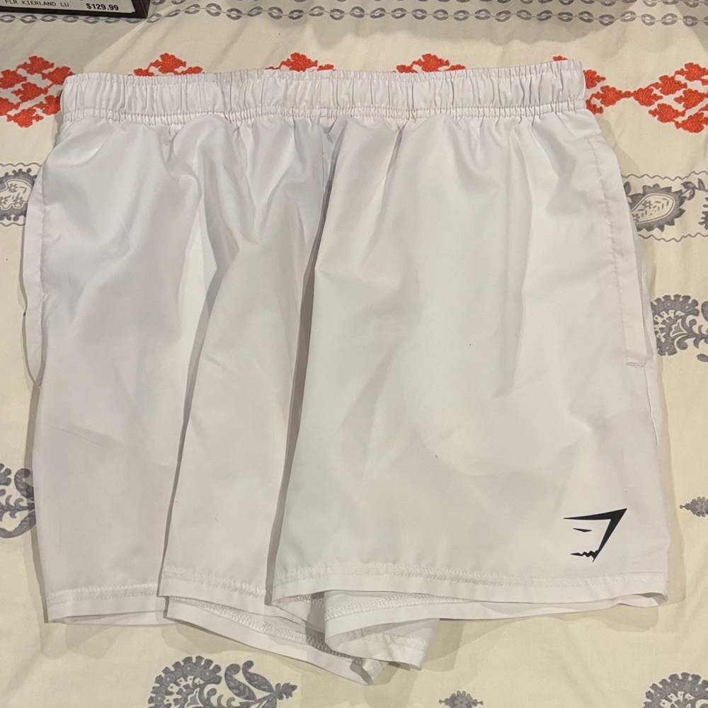 Gymshark White Athletic Shorts